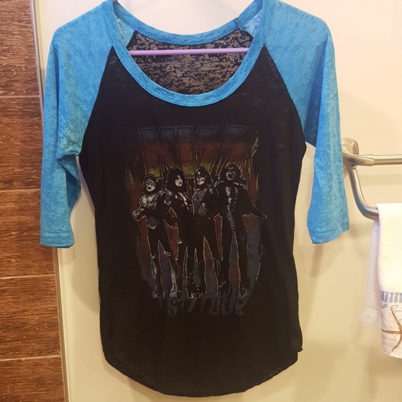 KISS quarter sleeve t-shirt - Picture 1 of 4